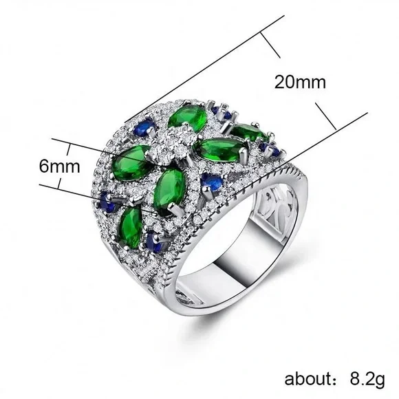 New Women’s 925 Silver Princess Cut Engagement Wedding Party Girl Woman Ring - Picture 6 of 6